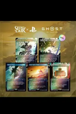 MTG Secret Lair Playstation Foil PRESALE Ghost of Tsushima Confirmed Order - Image 1