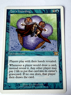 MTG Magic The Gathering Sixth Edition Zur's Weirding Rare LP - Image 1