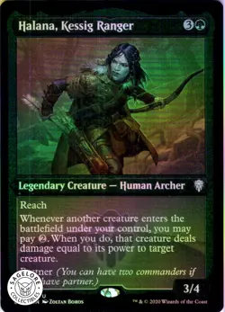 MTG Halana, Kessig Ranger (Etched) (579) | NM Foil | Commander Legends {CMR} - Image 1