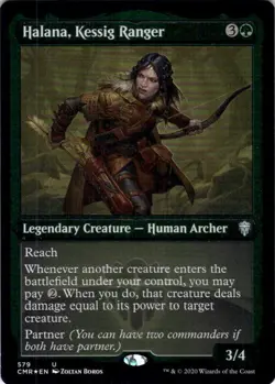 MTG Halana, Kessig Ranger (Etched) (579) | NM Foil | Commander Legends {CMR} - Image 2