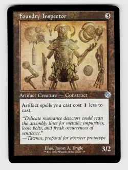 MTG, The Brothers' War: Retro Frame Artifacts, Foundry Inspector (Schematic), No - Image 1