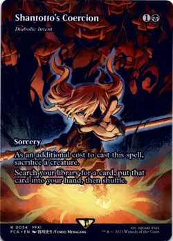 MTG Shantotto's Coercion - Diabolic Intent (Showcase) Normal NM FIN Magic - Image 1