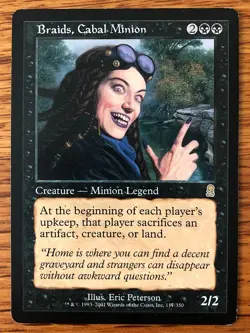 MTG Braids Cabal Minion - Odyssey, English - OG Border - Image 1