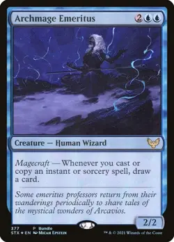 Archmage Emeritus Foil - Strixhaven: School Of Mages MTG-LP - Image 1