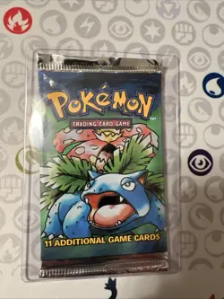 Wotc- Heavy 20.9g Pokemon Base Set Booster Pack (venusaur Pack Art) (Sealed) 742818211116 - Image 2