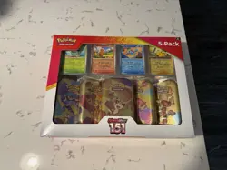 Pokemon Scarlet & Violet 151 Mini Tins 5 Pack Sealed Costco Bundle Box - Image 1