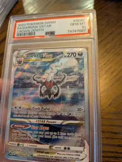 Pokemon Darkrai VSTAR GG50/GG70 Crown Zenith PSA 10 - Image 1