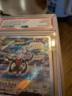 Pokemon Darkrai VSTAR GG50/GG70 Crown Zenith PSA 10 - Image 3