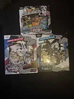 Pokemon TCG Poster & Binder Collection Black Bolt and White Flare In Hand ✅ - Image 1