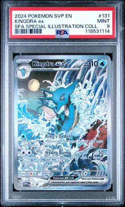 2024 POKEMON SVP BLACK STAR PROMO SFA SPECIAL ILLUSTRATION #131 KINGDRA EX PSA 9 - Image 1