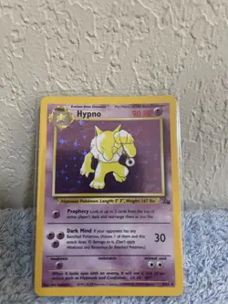 Pokemon TCG Fossil Set Hypno 8/62 Holo Unlimited Rare - Image 1