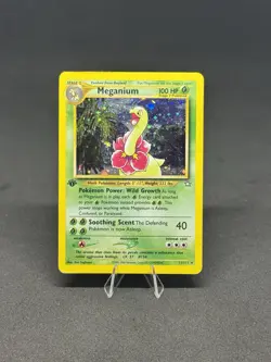 Pokemon Vintage 1st Edition Meganium 11/111 Neo Genesis Holo - TCG - Image 1