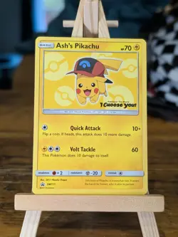 Pokemon TCG Pikachu Ash’s Pikachu SM111 Promo - Image 1