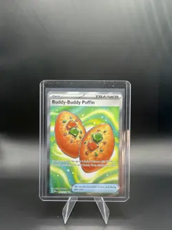 2025 Pokemon Mega Evolution MEG EN Buddy-Buddy Poffin Ultra Rare #167/132 - Image 1