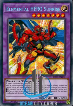 Yugioh Elemental HERO Sunrise LDS3-EN104 Limited Edition Secret rare - Image 1
