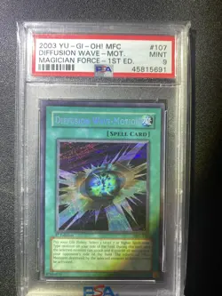 Diffusion Wave-Motion1 - MFC-107 - PSA 9 MINT - Secret Rare 1st EDITION Yugioh - Image 1
