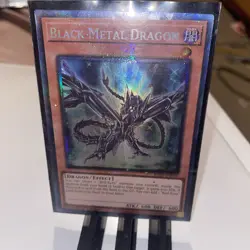Yugioh! Black Metal Dragon (Secret Rare) RA04-EN016 1st Edition - Image 1