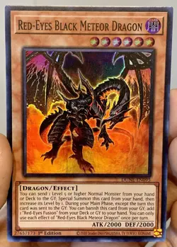 Yugioh Red-Eyes Black Meteor Dragon DUNE-EN095 Super Rare 1st Ed NM w/Tracking - Image 1