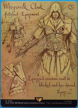 Whispersilk Cloak (Secret Lair Promo) FOIL MINT MTG MAGIC CARD (503489) ABUGames - Image 1