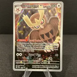 Noctowl SVP 141 ETB Black Star Promo Full Art Holo Pokemon Card - Image 1