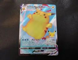 Surfing Pikachu VMAX 009/025 Celebrations Full Art Ultra Rare Pokemon Card NM - Image 1