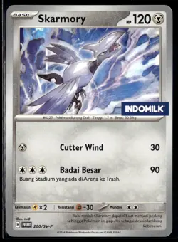 Skarmory 200/SV-P Indomilk Indo Milk Indonesia Promo Indonesian Pokemon Card (LP - Image 1