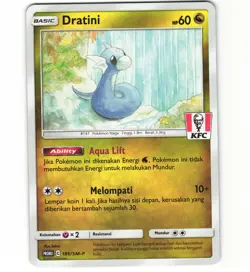 KFC Dratini 185/SM-P Indonesia Indonesian Chaki Kids Promo Pokemon Card (LP) - Image 1