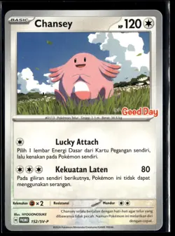 Chansey 152/SV-P Good Day Indonesia Promo Indonesian Pokemon Card (LP) - Image 1