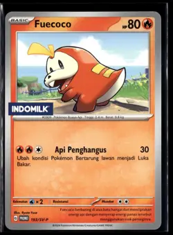 Fuecoco 193/SV-P Indomilk Indo Milk Indonesia Promo Indonesian Pokemon Card (LP) - Image 1
