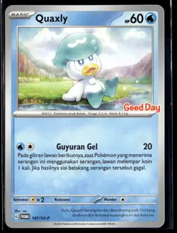 Quaxly 147/SV-P Good Day Indonesia Promo Indonesian Pokemon Card (LP) - Image 1