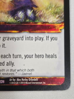 World of Warcraft -Vigil Of The Light- TCG Worldbreaker 2010 124/270 Epic Card - Image 4