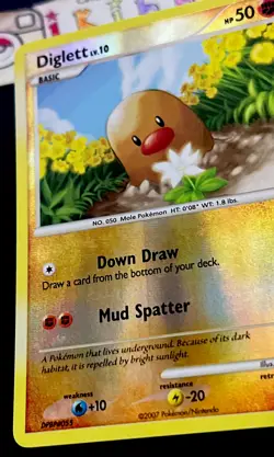 Diglett 85/132 LP Reverse Holo Print Line Error Pokemon Card. Free Tracked Ship! - Image 3