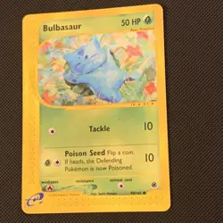 Pokemon Expedition E-Reader Bulbasaur Common Card 94/165 MP Condition - Image 1