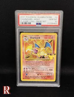 Pokemon TCG Charizard 4/102 Celebrations Classic Collection Stamped Holo Card - Image 1