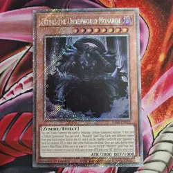 Erebus The Underworld Monarch RA04-EN019 Platinum Secret Rare Yugioh Card Tcg - Image 1