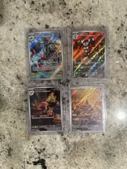 Lot of 4 Illustration Rare Cards Pokemon TCG From Paldea Evolved Near Mint - Image 1