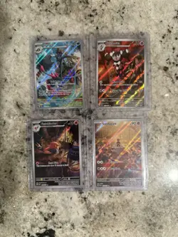 Lot of 4 Illustration Rare Cards Pokemon TCG From Paldea Evolved Near Mint - Image 3