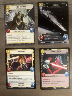 Star Wars Unlimited 4 Card Mixed Lot - NM - Image 1