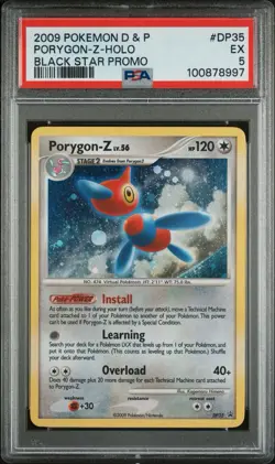 Pokemon Card Porygon-z Promo DP35 Holo Block Diamond And Pearl PSA 5 - Image 1