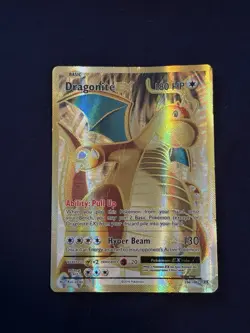 Pokemon TCG Dragonite-EX Evolutions Full Art Holo Card 106/108 Damaged - Image 1
