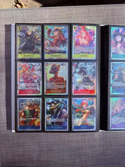 One Piece TCG English Lot 153 Cards - Holo Rare Super Rare Don! & Leaders - Image 1