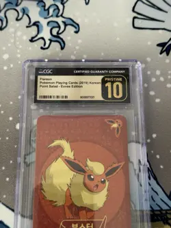 Pokemon Flareon Gem Mint Korean Point Salad Playing Card CGC Pristine 10 - Image 2