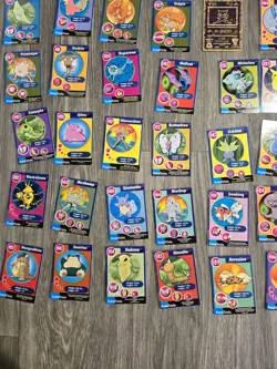 VINTAGE Pokemon PokeTrivia 1999 Burger King Card Lot - Image 4