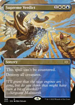 1x Supreme Verdict (Borderless) - NM - See Pic for Set - SPARROW MAGIC - Image 1
