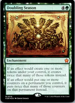 Foundations Magic: The Gathering Doubling Season Foil - Image 1
