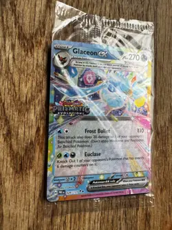 Glaceon Ex Stamped Pokemon Prismatic Evolutions Promo Surprise Box Sealed - Image 2