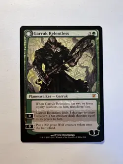 Garruk Relentless / Garruk, the Veil-Cursed - MTG Innistrad - NM - Image 1