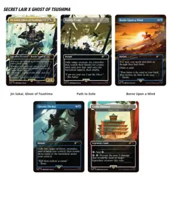MTG Secret Lair Playstation Foil PRESALE Ghost of Tsushima - Image 1