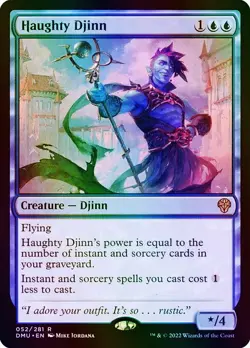Haughty Djinn Dominaria United NM MTG Foil - Image 1