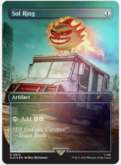 MTG Secret Lair PlayStation TWISTED METAL Sol Ring Rainbow Foil Edition Presale - Image 1